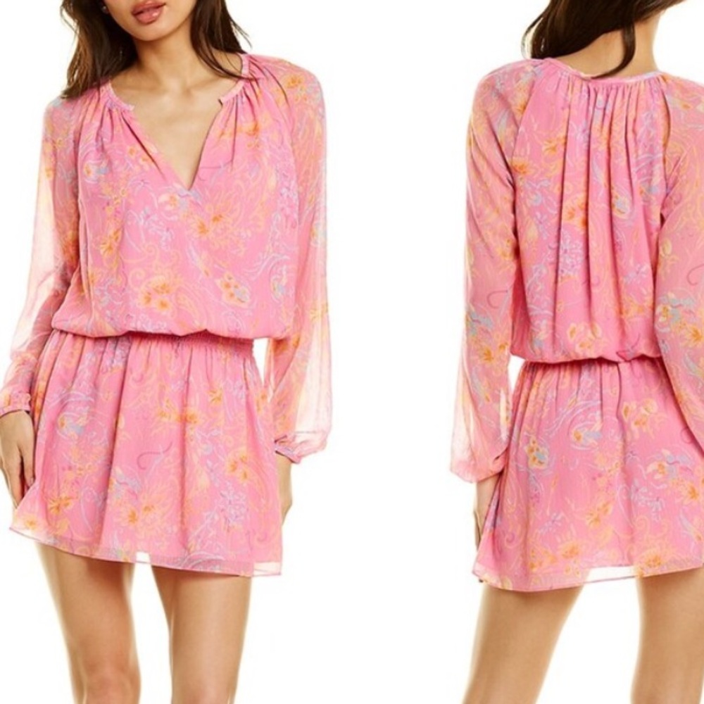 NWT Ramy Brook Pink Floral Mini Dress